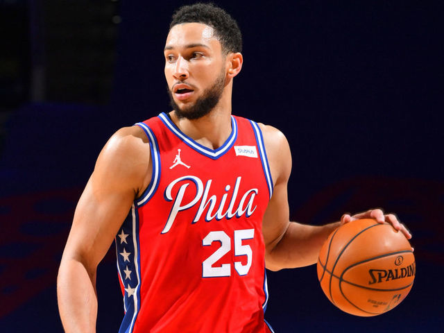 PHILADELPHIA, PA - JANUARY 27: Ben Simmons #25 of the Philadelphia 76ers handles the ball against the Los Angeles Lakers on January 27, 2021 at Wells Fargo Center in Philadelphia, Pennsylvania. NOTE TO USER: User expressly acknowledges and agrees that, by downloading and/or using this Photograph, user is consenting to the terms and conditions of the Getty Images License Agreement. Mandatory Copyright Notice: Copyright 2021 NBAE