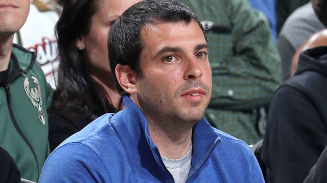 MILWAUKEE, WI - MAY 17: Zach Lasry, Alexander Lasry, and Marc Lasry, owner of the Milwaukee Bucks, attend Game Two of the Eastern Conference Finals against the Toronto Raptors on May 17, 2019 at the Fiserv Forum in Milwaukee, Wisconsin. NOTE TO USER: User expressly acknowledges and agrees that, by downloading and/or using this photograph, user is consenting to the terms and conditions of the Getty Images License Agreement. Mandatory Copyright Notice: Copyright 2019 NBAE