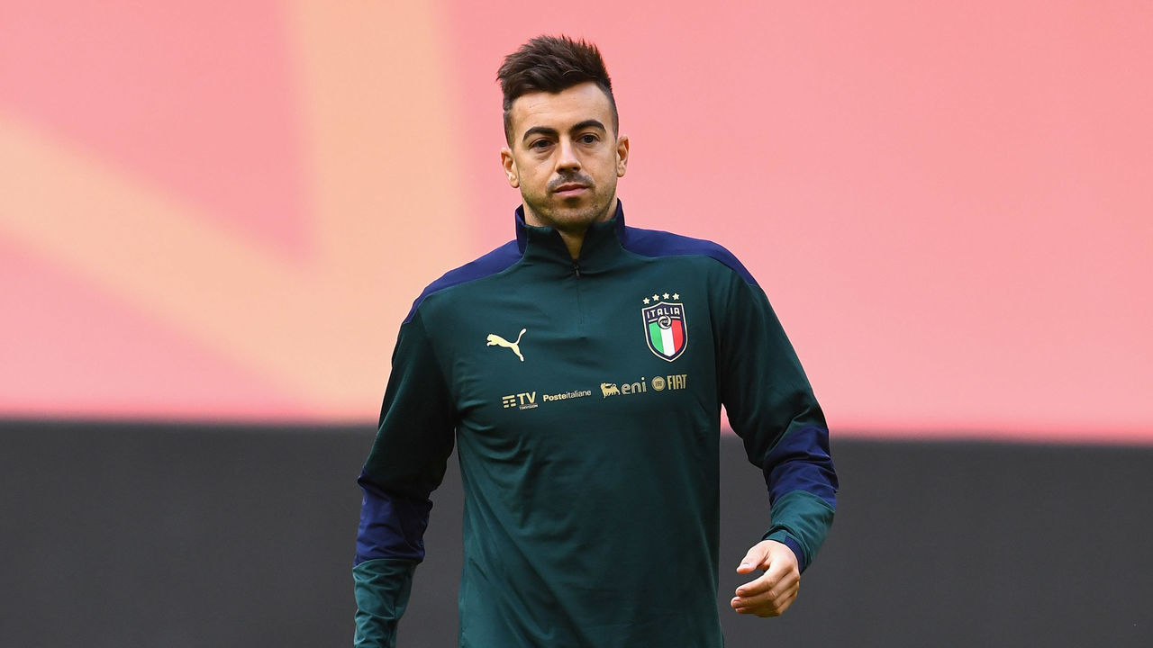 AMSTERDAM, NETHERLANDS - SEPTEMBER 06: Stephan El Shaarawy of Italy during a training session ahead of the UEFA Nations League Group A1 match against Netherlands at Johan Cruijff Arena on September 6, 2020 in Amsterdam, Netherlands.