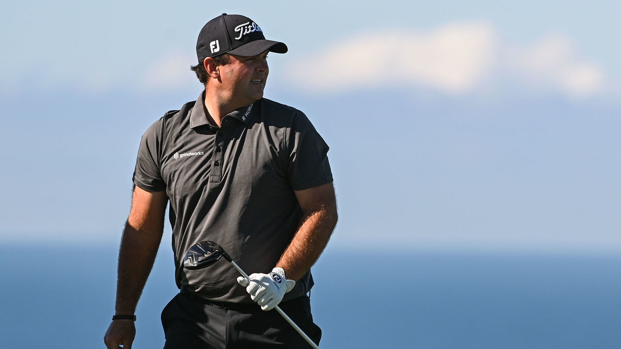 SAN DIEGO, CA - JANUARY 30: Patrick Reed watches his drive while walking off the fourth tee box during the third round of the Farmers Insurance Open at Torrey Pines South on January 30, 2021 in San Diego, California.