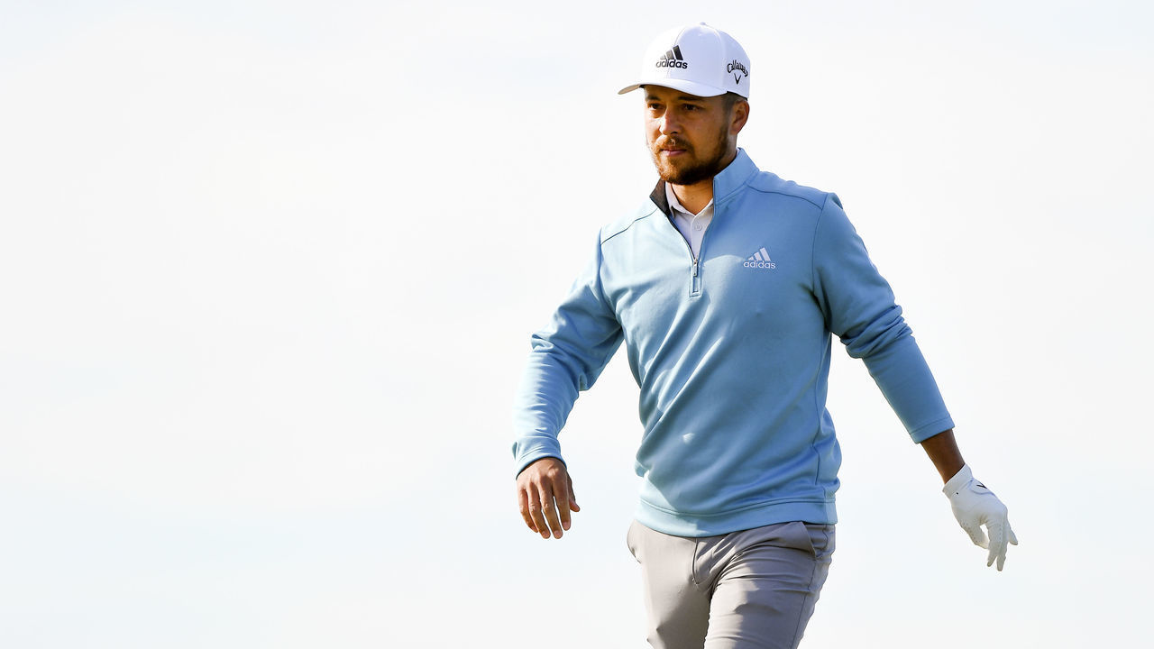 SAN DIEGO, CA - JANUARY 28: Xander Schauffele on the 10th hole North course during the first round of the Farmers Insurance Open at Torrey Pines on January 28, 2021 in San Diego, California.
