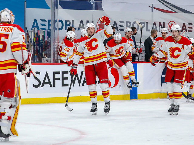 Mangiapane scores shootout winner for Flames in 3-2 pre-season win