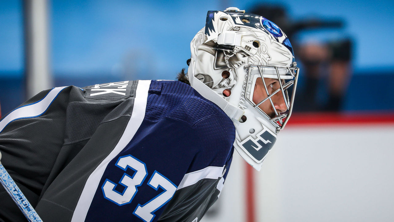 Winnipeg Jets preseason vs. Calgary Flames tonight, Connor Hellebuyck  starts in goal 