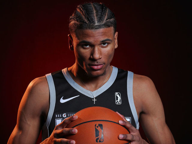 ORLANDO, FL - FEBRUARY 4: Jalen Green #4 of Team Ignite poses for a portrait during NBA G League Content Day on February 4, 2021 at Northwest Pavilion in Orlando, Florida. NOTE TO USER: User expressly acknowledges and agrees that, by downloading and/or using this Photograph, user is consenting to the terms and conditions of the Getty Images License Agreement. Mandatory Copyright Notice: Copyright 2021 NBAE