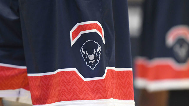 WASHINGTON, DC - NOVEMBER 10: The Howard Bison logo on a pair of shorts during a college basketball game against the George Washington Colonials at the Smith Center on November 10, 2017 in Washington. DC. The Colonials won 84-75. *** Local Caption ***