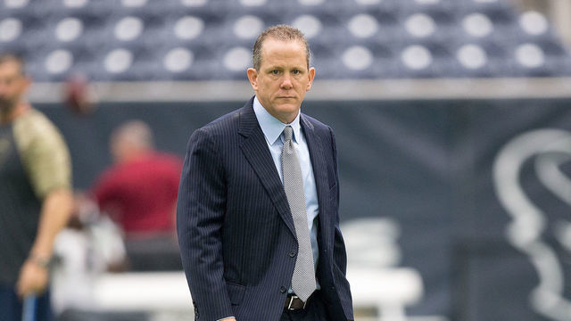 HOUSTON, TX - NOVEMBER 27: Houston Texans President Jamey Rootes walks on the field before a game against the San Diego Chargers at NRG Stadium on November 27, 2016 in Houston, Texas.