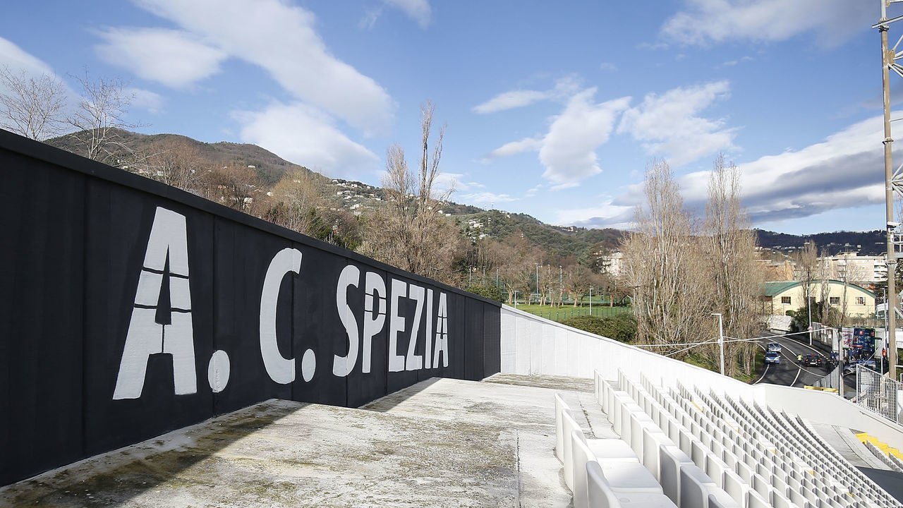LA SPEZIA, ITALY - JANUARY 31: General view during the Serie A match between Spezia Calcio and Udinese Calcio at Stadio Alberto Picco on January 31, 2021 in La Spezia, Italy.