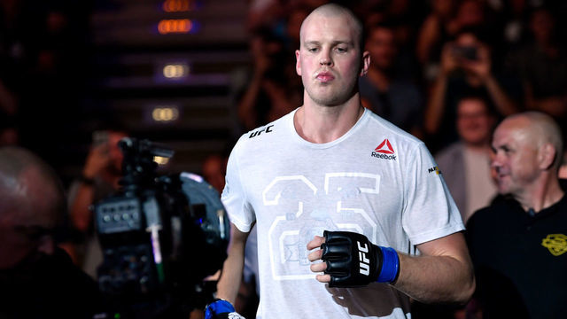 HAMBURG, GERMANY - JULY 22: Stefan Struve of The Netherlands prepares to fight Marcin Tybura in their heavyweight bout during the UFC Fight Night at Barclaycard Arena on July 22, 2018 in Hamburg, Germany.