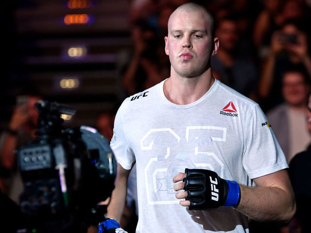 HAMBURG, GERMANY - JULY 22: Stefan Struve of The Netherlands prepares to fight Marcin Tybura in their heavyweight bout during the UFC Fight Night at Barclaycard Arena on July 22, 2018 in Hamburg, Germany.