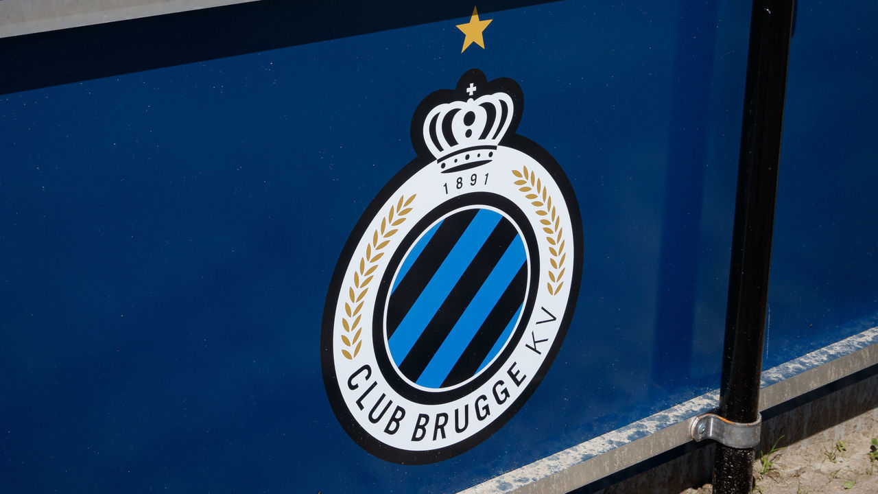 Illustration picture shows the logo of the club, during a training session of Belgian soccer team Club Brugge, Friday 21 June 2019 in Westkapelle, in preparation of the upcoming 2019-2020 Jupiler Pro League season. BELGA PHOTO KURT DESPLENTER