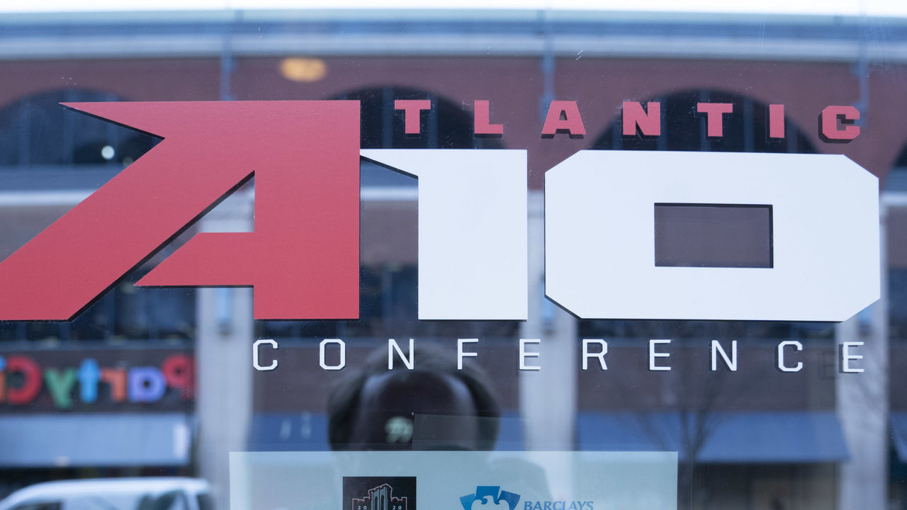 BROOKLYN, NY - MARCH 12: during the first half of the Atlantic 10 Mens Basketball Tournament between the Massachusetts Minutemen and the Virginia Commonwealth Rams on March 12, 2020, at the Barclays Center in Brooklyn, NY.