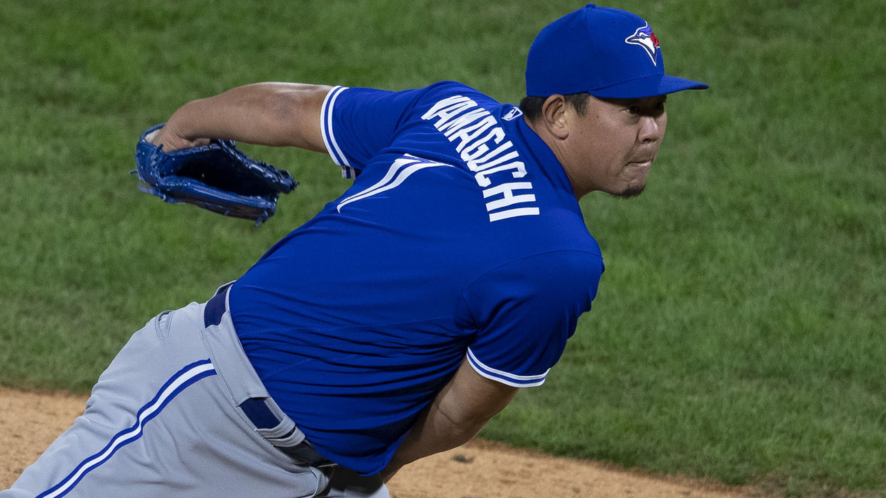 Shun Yamaguchi introduced by Blue Jays