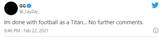 Tennessee Titans' 2020 first-round pick Isaiah Wilson says he's 'done with  football as a Titan' in since-deleted tweet - ESPN