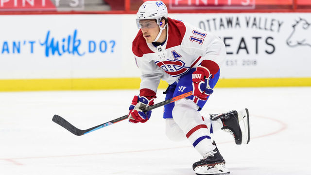 OTTAWA, ON - FEBRUARY 21: Montreal Canadiens Right Wing Brendan Gallagher (11) skates during the first period of the NHL game between the Ottawa Senators and the Montreal Canadiens on February 21, 2021 at the Canadian Tire Centre in Ottawa, Ontario, Canada.