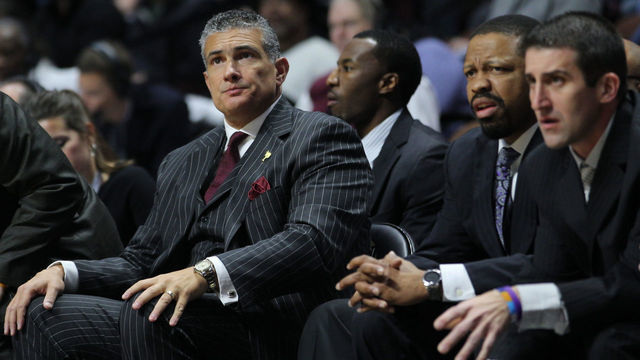 Frank Martin, South Carolina Head Coach in action on the sideline during the St. John's vs South Carolina Men's College Basketball game in the Hall of Fame Shootout Tournament at Mohegan Sun Arena, Uncasville, Connecticut, USA. 22nd December 2015. Photo Tim Clayton