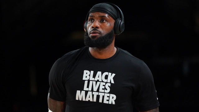 ORLANDO, FL - SEPTEMBER 12: LeBron James #23 of the Los Angeles Lakers warms up before Game Five of the Western Conference SemiFinals of the NBA Playoffs on September 12, 2020 at AdventHealth Arena in Orlando, Florida. NOTE TO USER: User expressly acknowledges and agrees that, by downloading and/or using this Photograph, user is consenting to the terms and conditions of the Getty Images License Agreement. Mandatory Copyright Notice: Copyright 2020 NBAE