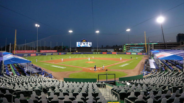 BUFFALO, NY - SEPTEMBER 21: A general view of Sahlen Field during the third inning of a game between the Toronto Blue Jays and the New York Yankees on September 21, 2020 in Buffalo, New York. The Blue Jays are the home team due to their stadium situation and the Canadian government's policy on the coronavirus (COVID-19).