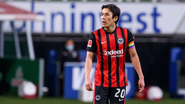 BREMEN, GERMANY - FEBRUARY 26: (BILD ZEITUNG OUT) Makoto Hasebe of Eintracht Frankfurt looks on during the Bundesliga match between SV Werder Bremen and Eintracht Frankfurt at Wohninvest Weserstadion on February 26, 2021 in Bremen, Germany.