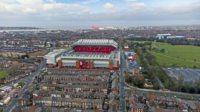 A general view of Anfield, home of Liverpool Football Club. Issue date: Tuesday February 16, 2021.