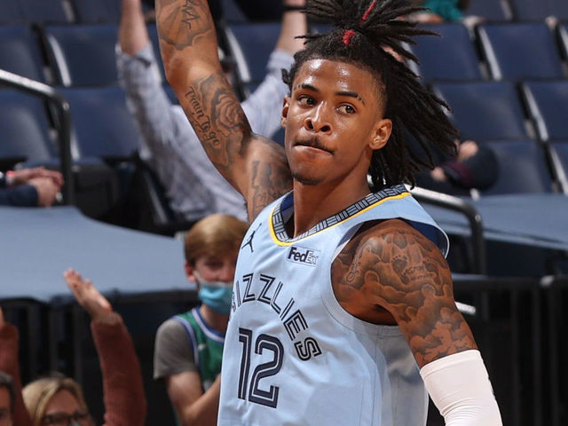 Ja Morant Memphis Grizzlies #12 Hardwood Jersey