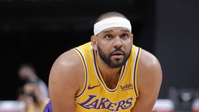 SACRAMENTO, CA - MARCH 3: Jared Dudley #10 of the Los Angeles Lakers looks on during the game against the Sacramento Kings on March 3, 2021 at Golden 1 Center in Sacramento, California. NOTE TO USER: User expressly acknowledges and agrees that, by downloading and or using this photograph, User is consenting to the terms and conditions of the Getty Images Agreement. Mandatory Copyright Notice: Copyright 2021 NBAE