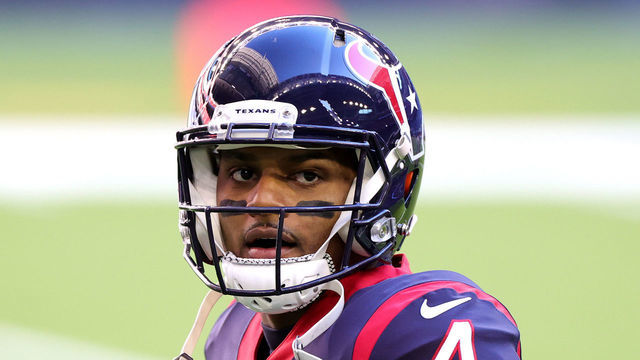HOUSTON, TEXAS - JANUARY 03: Deshaun Watson #4 of the Houston Texans in action against the Tennessee Titans during a game at NRG Stadium on January 03, 2021 in Houston, Texas.
