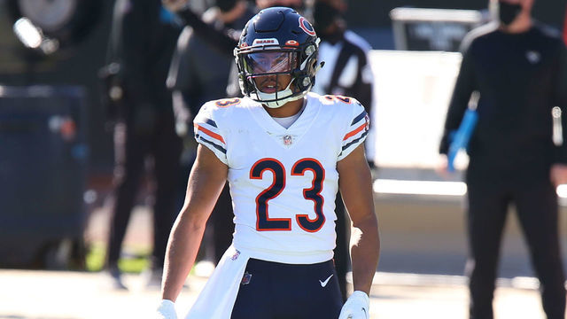 JACKSONVILLE, FL - DECEMBER 27: Chicago Bears Cornerback Kyle Fuller (23) during the game between the Chicago Bears and the Jacksonville Jaguars on December 27, 2020 at TIAA Bank Field in Jacksonville, Fl.