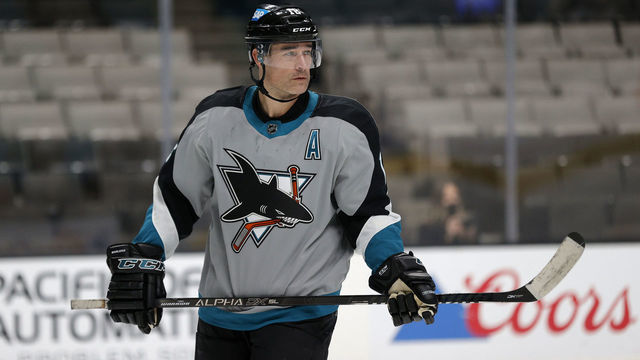 SAN JOSE, CALIFORNIA - MARCH 05: Patrick Marleau #12 of the San Jose Sharks in action against the Vegas Golden Knights at SAP Center on March 05, 2021 in San Jose, California.