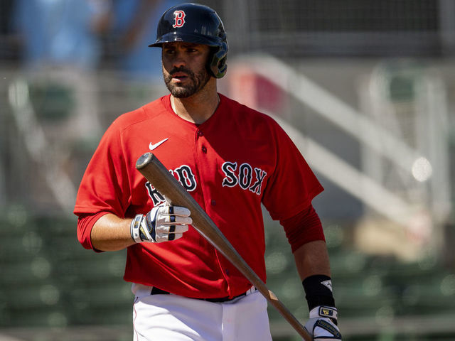 Retired numbers of past players for the Boston Red Sox at JetBlue