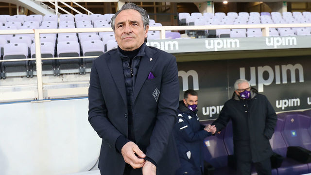 FLORENCE, ITALY - MARCH 21: Cesare Prandelli manager of ACF Fiorentina looks on during the Serie A match between ACF Fiorentina and AC Milan at Stadio Artemio Franchi on March 21, 2021 in Florence, Italy.