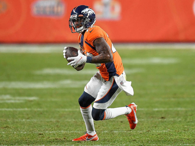 Denver Broncos safety Kareem Jackson (22) during an NFL football