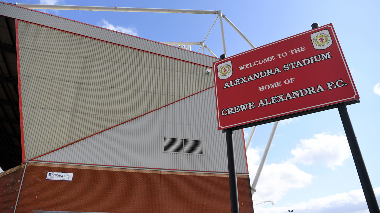 CREWE, ENGLAND - MARCH 20: General view of the Gresty Road, home of Crewe Alexandra on March 20, 2020 in Crewe, England.
