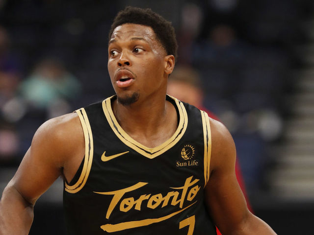 TAMPA, FL- MARCH 19: Kyle Lowry #7 of the Toronto Raptors dribbles during the game against the Utah Jazz on March 19, 2021 at Amalie Arena in Tampa, Florida. Mandatory Copyright Notice: Copyright 2021 NBAE