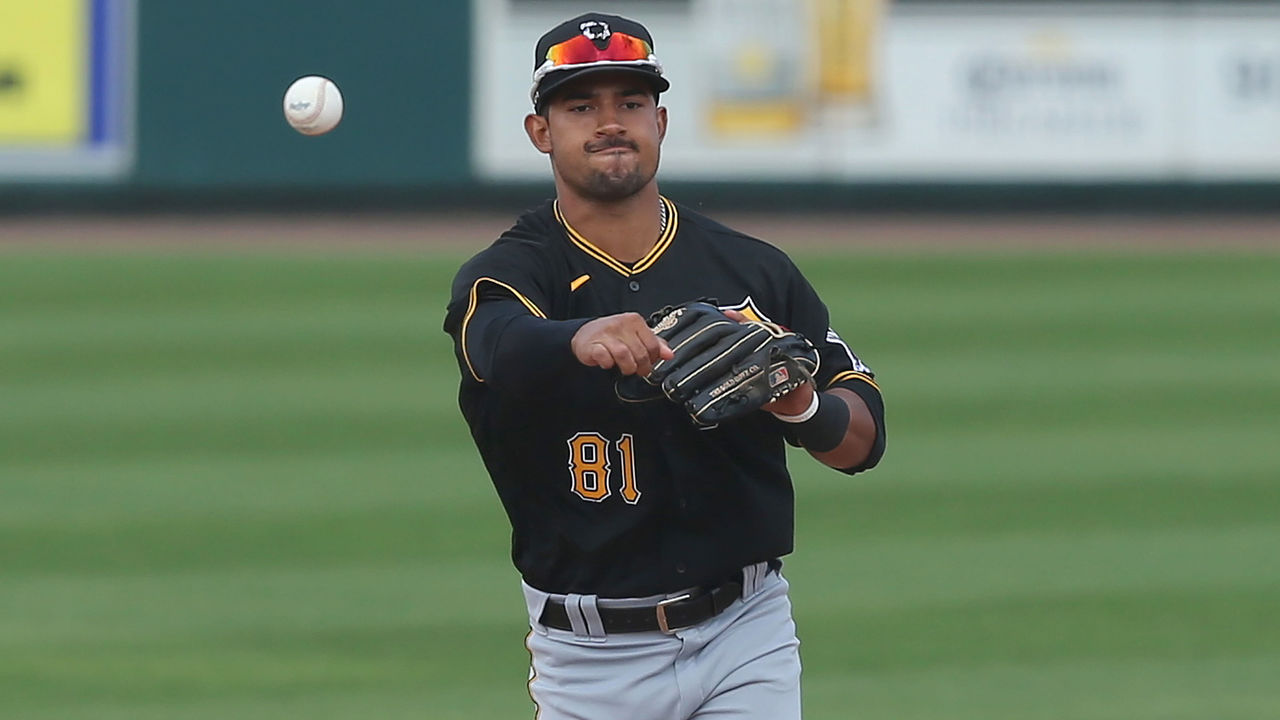 Nick Gonzales of the Pittsburgh Pirates takes the field for batting News  Photo - Getty Images