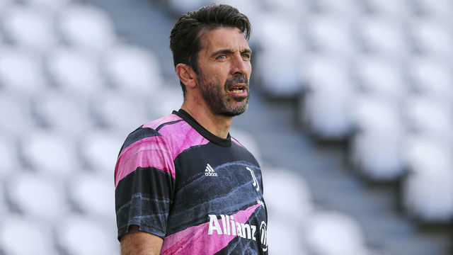Gianluigi Buffon of Juventus FC during the Serie A football match between Juventus FC and Benevento Calcio at Allianz Stadium on March 21, 2021 in Turin, Italy. Juventus lost 0-1 over Benevento.