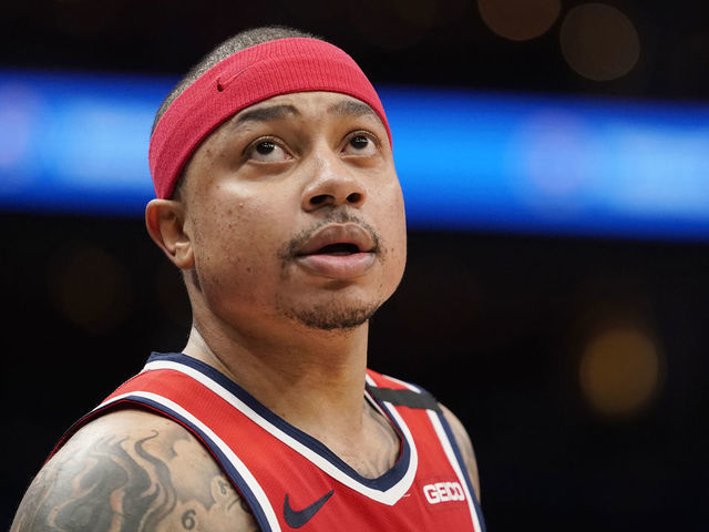 WASHINGTON, DC - JANUARY 30: Isaiah Thomas #4 of the Washington Wizards looks on in the second half against the Charlotte Hornets at Capital One Arena on January 30, 2020 in Washington, DC.