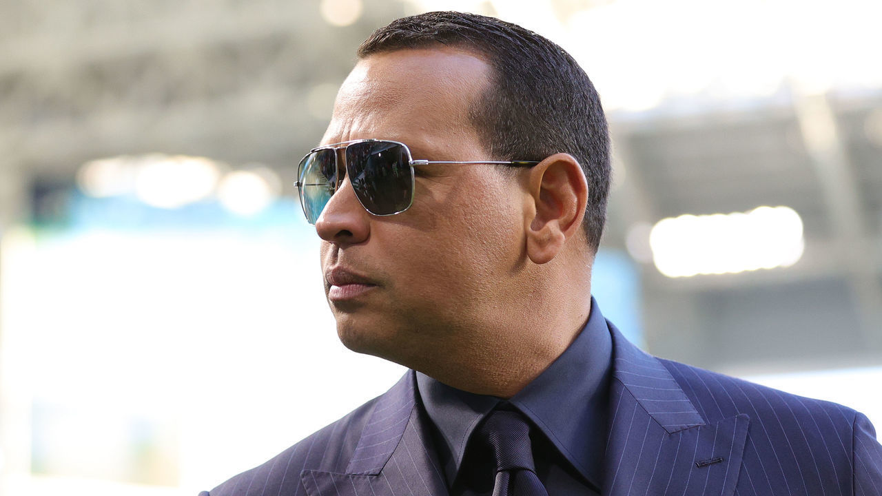 MIAMI, FLORIDA - FEBRUARY 02: Former baseball player Alex Rodriguez looks on before Super Bowl LIV at Hard Rock Stadium on February 02, 2020 in Miami, Florida.