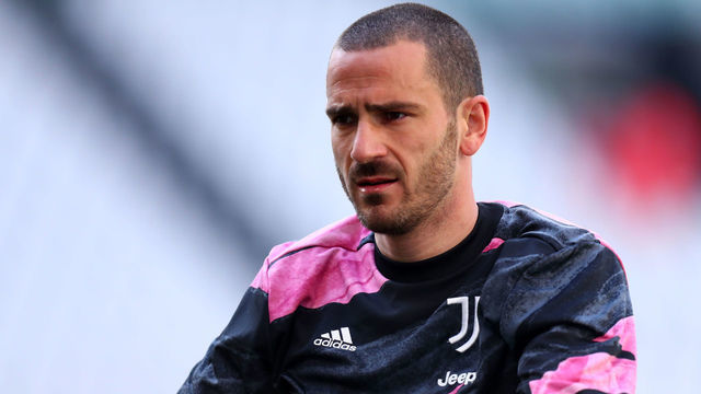 TURIN, ITALY - MARCH 21: (BILD ZEITUNG OUT) Leonardo Bonucci of Juventus FC warm up prior to the Serie A match between Juventus and Benevento Calcio at Allianz Stadium on March 21, 2021 in Turin, Italy.