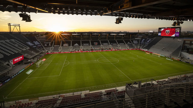 WASHINGTON, DC - OCTOBER 14: A general view of the stadium before the MLS game between the D.C. United and the Philadelphia Union at Audi Field on October 14, 2020 in Washington, DC.