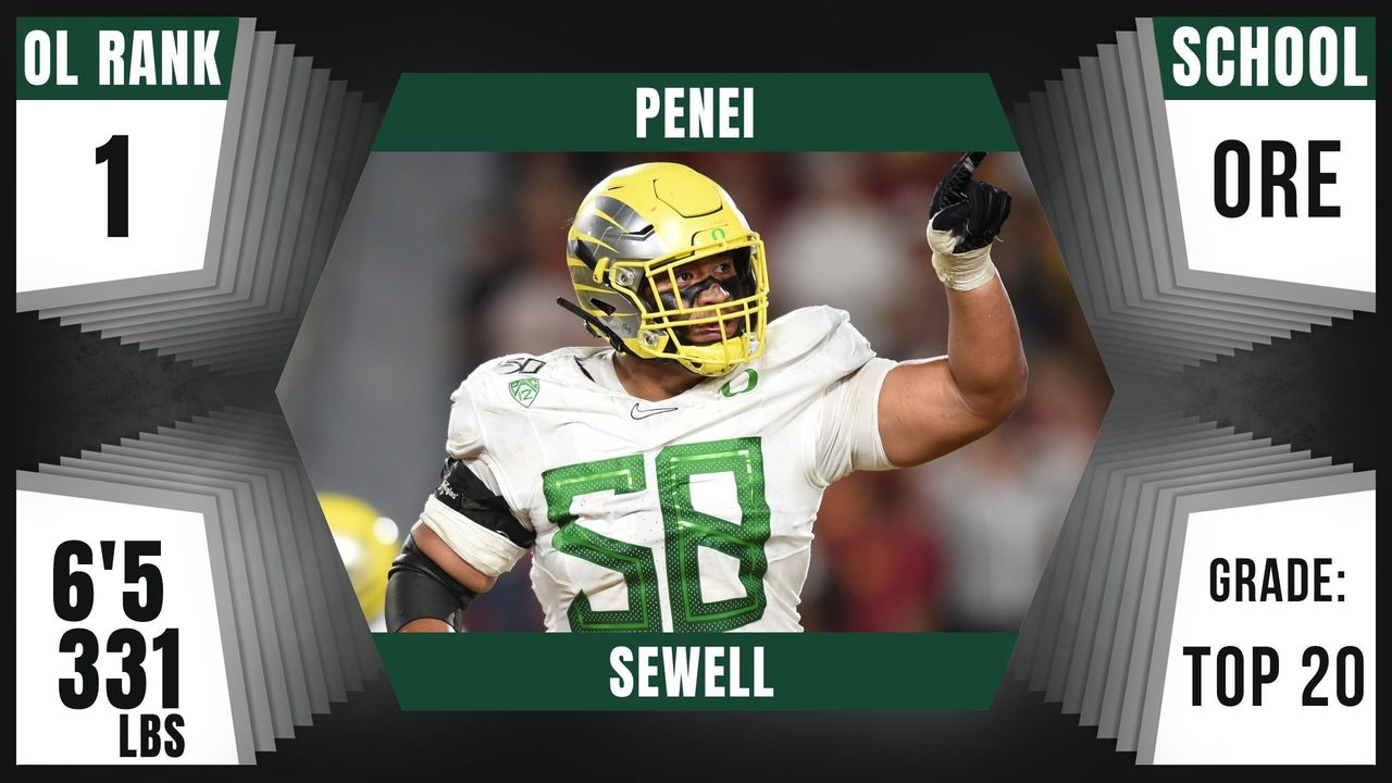 Lions pick Oregon OL Sewell 7th overall in NFL Draft