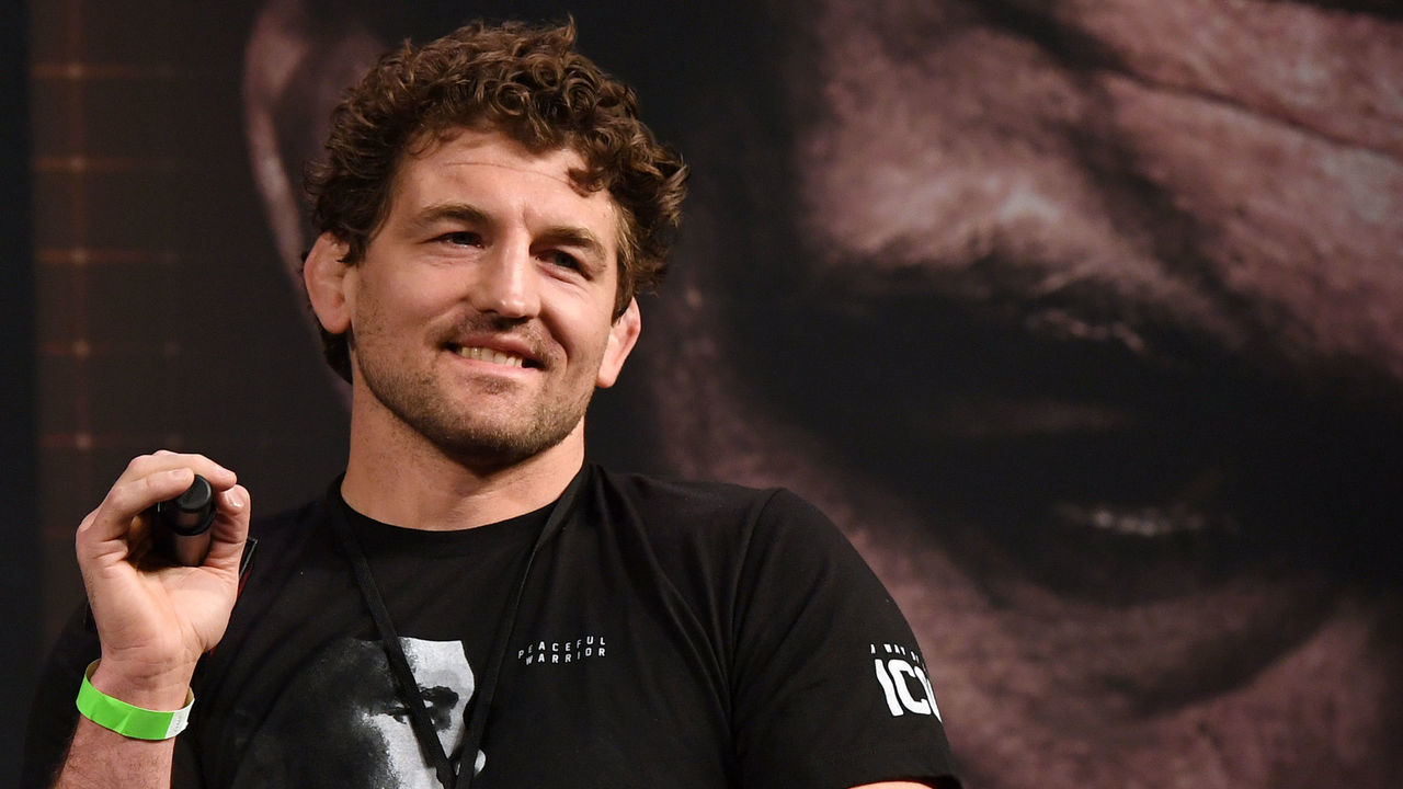 LAS VEGAS, NEVADA - MARCH 26: Ben Askren attends a news conference for Triller Fight Club's inaugural 2021 boxing event at The Venetian Las Vegas on March 26, 2021 in Las Vegas, Nevada. Askren will face Jake Paul in the main event that will take place on April 17, 2021, at Mercedes-Benz Stadium in Atlanta.