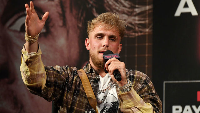 LAS VEGAS, NEVADA - MARCH 26: Jake Paul speaks during a news conference for Triller Fight Club's inaugural 2021 boxing event at The Venetian Las Vegas on March 26, 2021 in Las Vegas, Nevada. Paul will face Ben Askren in the main event that will take place on April 17, 2021, at Mercedes-Benz Stadium in Atlanta.