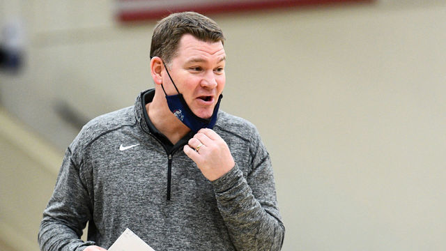 MALIBU, CA - JANUARY 30: Gonzaga assistant coach Tommy Lloyd looks on during the college basketball game between the Gonzaga Bulldogs and the Pepperdine Waves on January 30, 2021 at the Firestone Fieldhouse in Malibu, CA. The game was played without fans due to the COVID-19 pandemic.