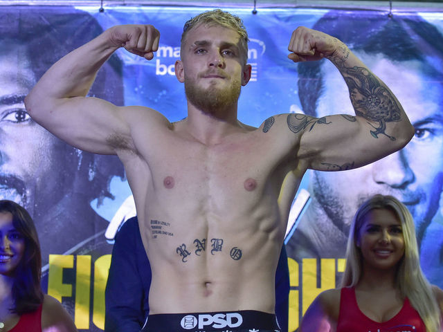 MIAMI, FLORIDA - JANUARY 29: Jake Paul during the weigh-in for Miami Fight Night on January 29, 2020 in Miami, Florida. Paul will fight AnEsonGib in a match at Meridian at Island Gardens in Miami on January 30.