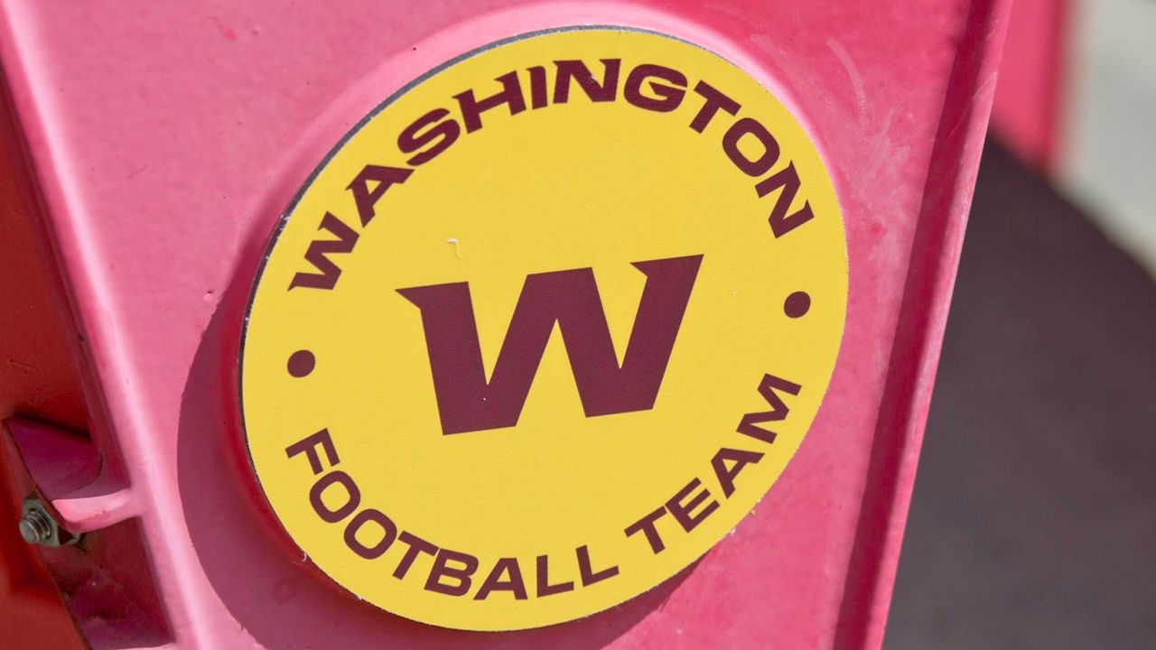 LANDOVER, MD - SEPTEMBER 13: Washington Football Team logo adorns the seats during the game between the Washington Football Team and the Philadelphia Eagles on September 13, 2020 at FedEx Field in Landover, MD.
