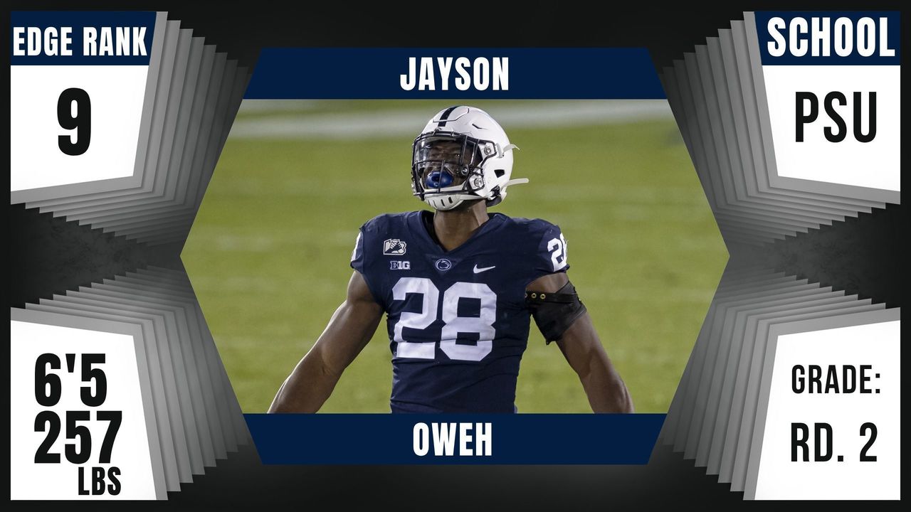 Penn State's Jayson Oweh Drafted 31st by Baltimore Ravens