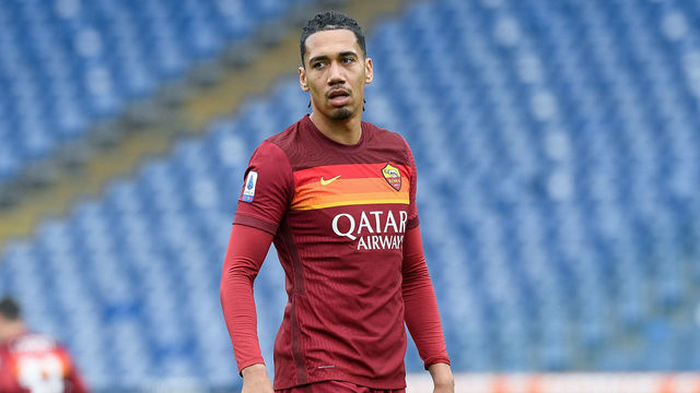 Chris Smalling of AS Roma looks on during the Serie A match between AS Roma and Genoa CFC at Stadio Olimpico, Rome, Italy on 7 March 2021.