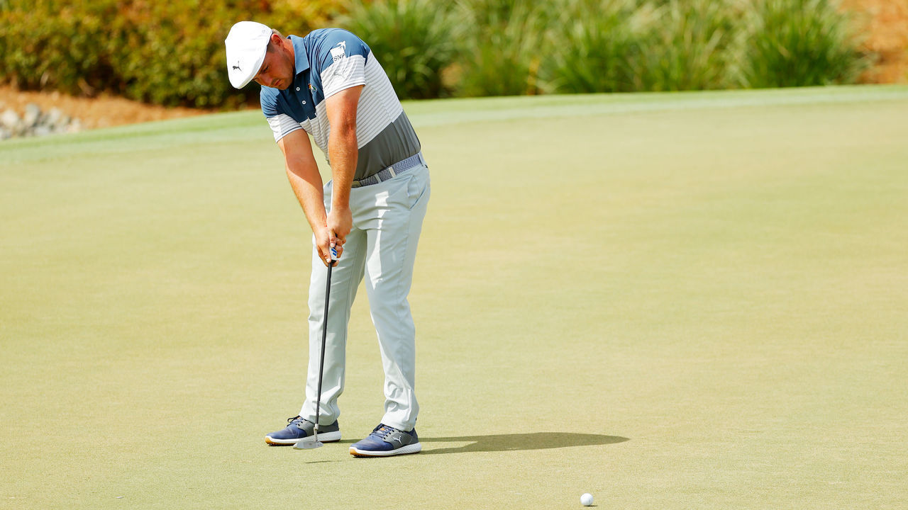 ORLANDO, FLORIDA - MARCH 05: Bryson DeChambeau of the United States putts on the second green during the first round of the Arnold Palmer Invitational Presented by MasterCard at the Bay Hill Club and Lodge on March 05, 2020 in Orlando, Florida.