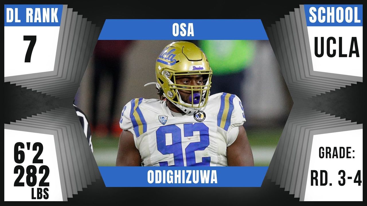 Osa Odighizuwa was selected by the Dallas Cowboys with the No. 75