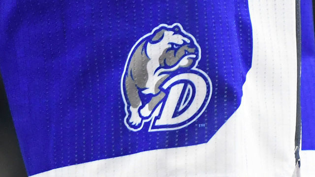 LYNCHBURG, VA - NOVEMBER 17: The Drake Bulldogs logo on a pair of shorts during the quarterfinals of the Paradise Jam college basketball tournament against the Wake Forest Demon Deacons at The Vines Center on November 17, 2017 in Lynchburg, Virginia. The Bulldogs won 77-74. *** Local Caption ***
